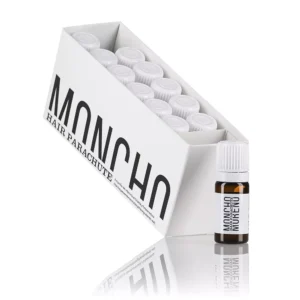 AMPOLLAS DE VITAMINA ANTICAÍDA Y FORTALECEDORA MONCHO MORENO. HAIR PARACHUTE. 12 ampollas de 6ml.