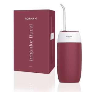 Irrigador bucal ROAMAN (negro y vino)