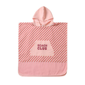 Poncho de Playa Stripes Bloom & Blush Monnëka Talla M